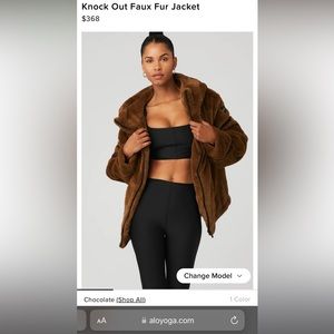 Alo Knock Out Faux Fur Jacket